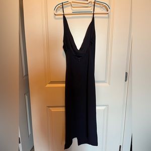 NEW NEVER WORN navy backless dress